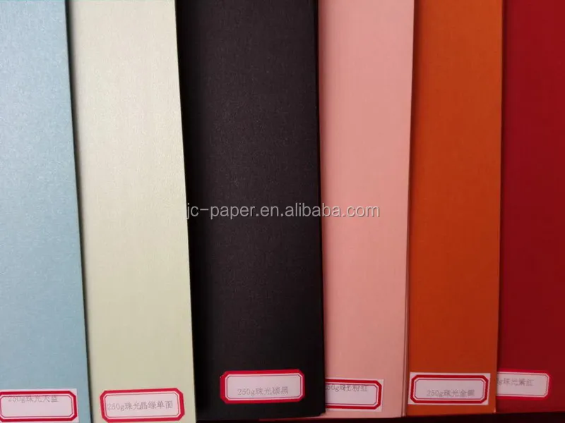 120gsm 250gsm colour pearl paper dyeing creasing shinning paper