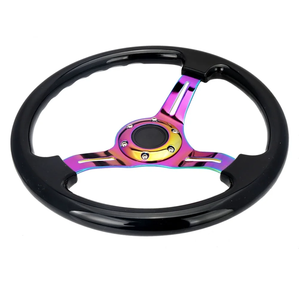 14 Inch Alloy Steering Wheels Car Steering Wheel With Horn Button for Racing Car Interior Accessories Sport Steering Wheels