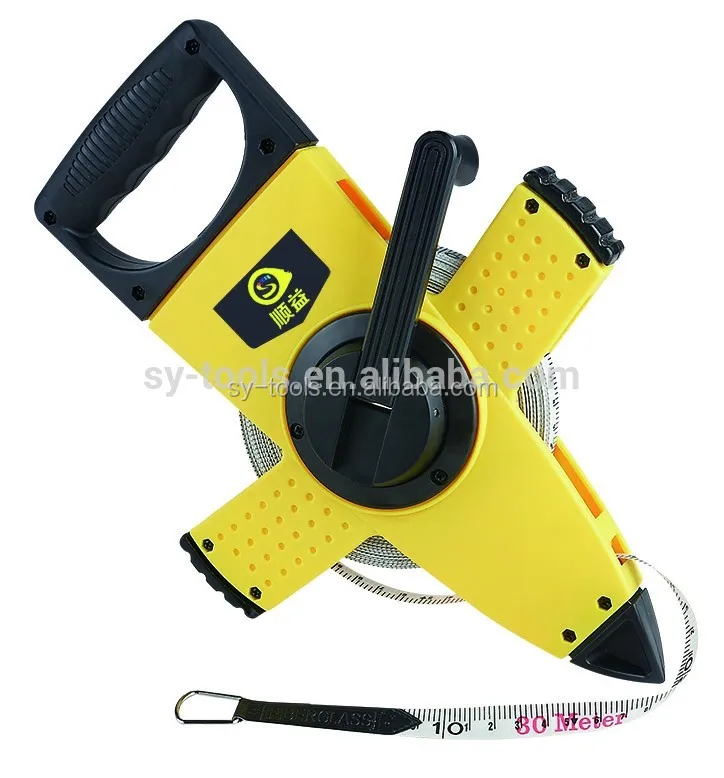 2017 ABS Portable Long Measuring Tape Fiberglass digital tape measure 50m