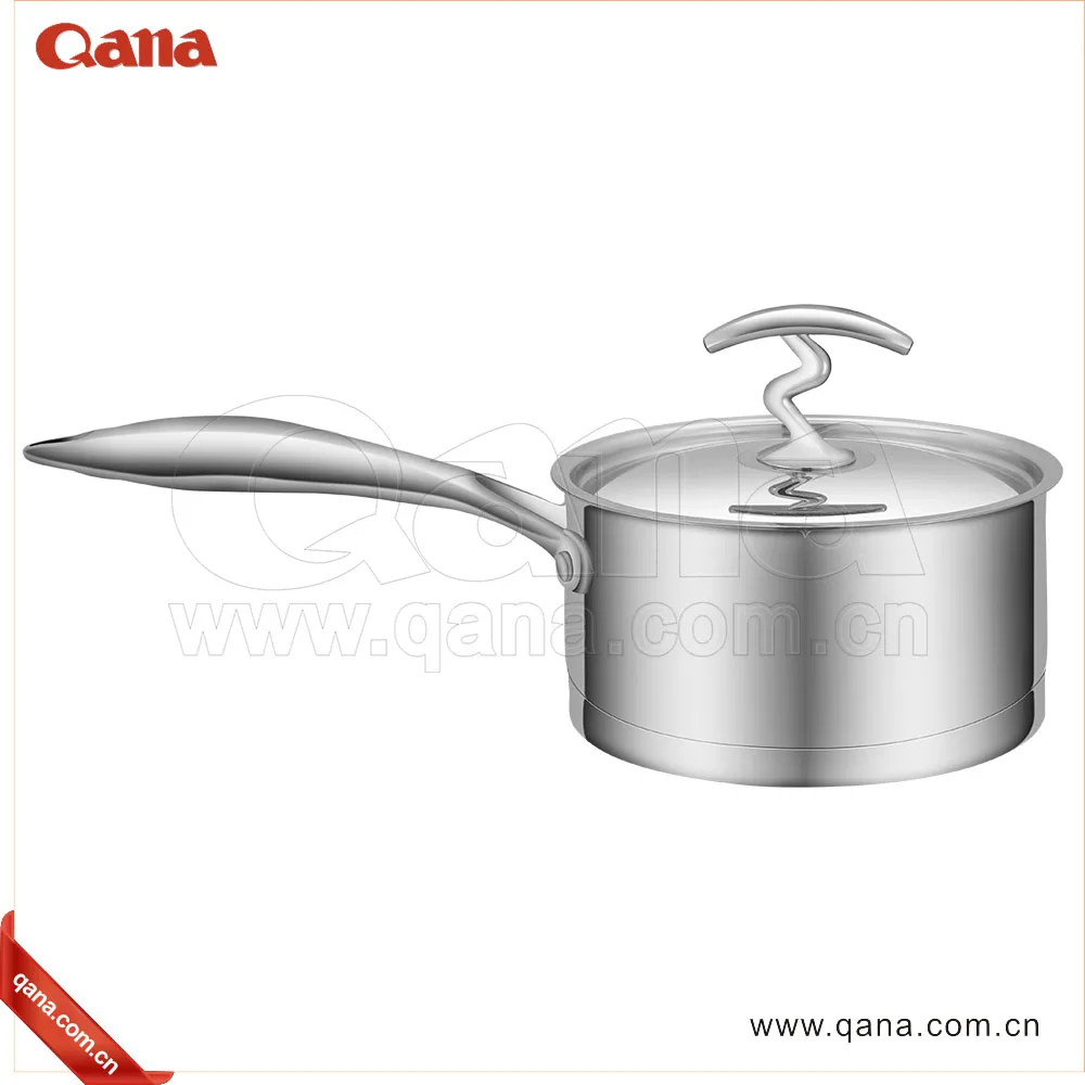 QANA Factory Wholesale OEM Stainless Steel kitchen accessory induction Cookware Set soup stock cooking pot fry pan nonstick