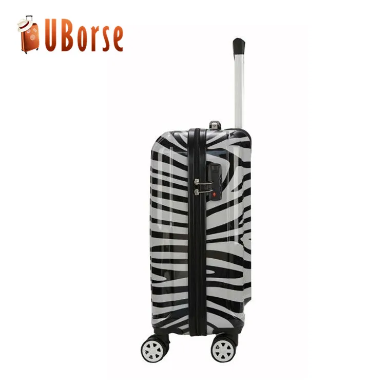 UBORSE Cartoon Printed Hard Shell wheeled Luggage ,3 Piece Trolley Luggage Set ,ABS PC Travel Suitcase Luggage With Zipper