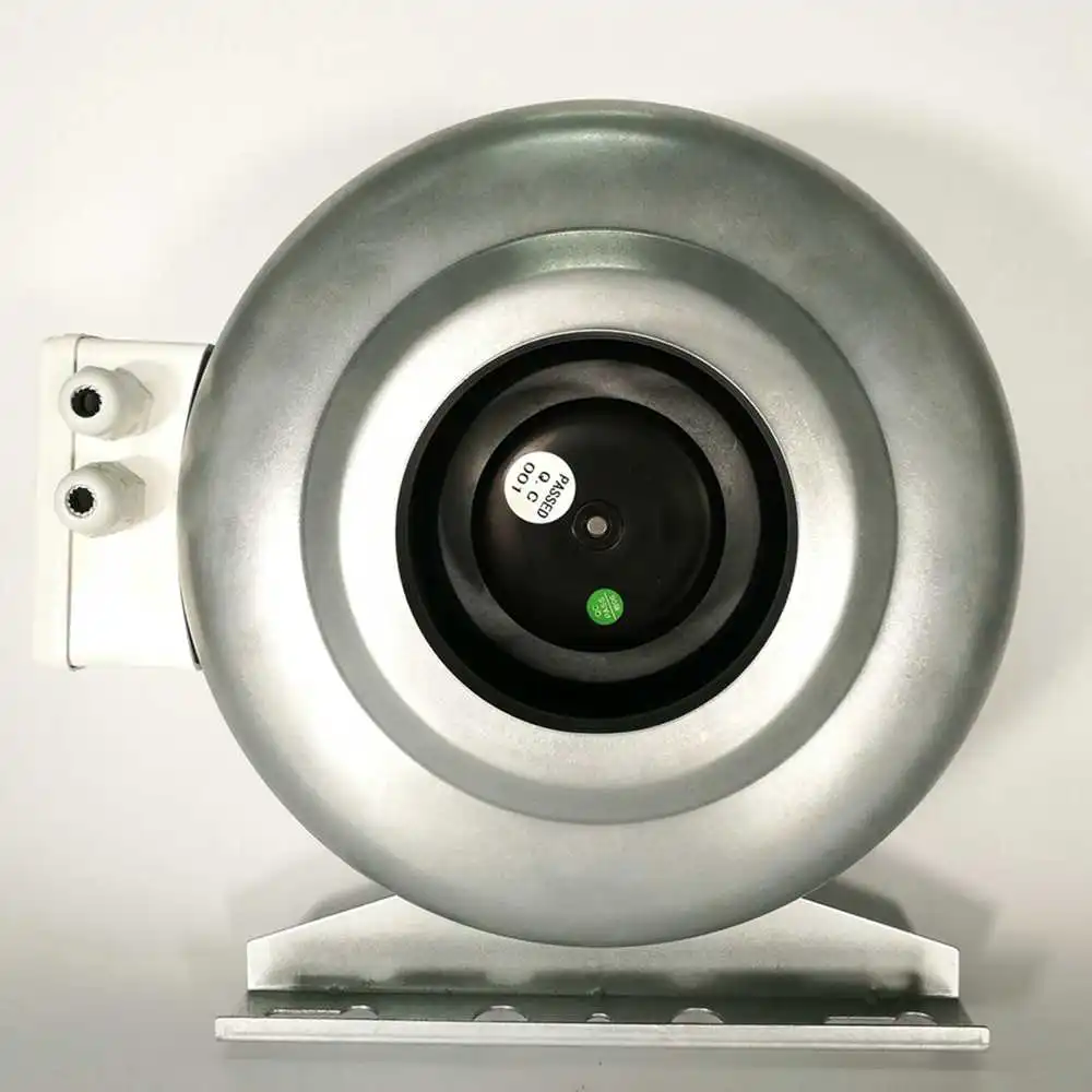 12v 24v metal 100mm inline fan for air ventilation