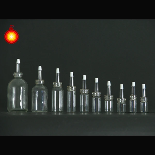 small volume clear glass vial ampule bottle pharmaceutical conical dropper bottle