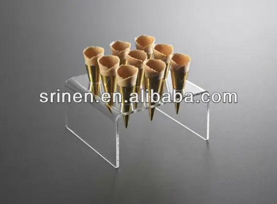Acrylic 9 Mini Cones Cornet Holder