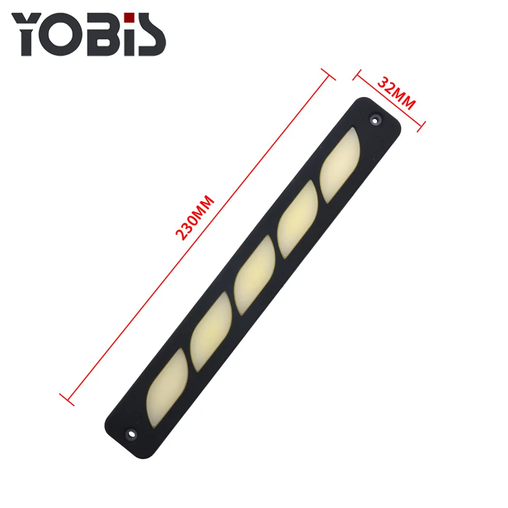 Одноцветная Гибкая автомобильная лампа Yobis, водонепроницаемое освещение для грузовика, дневные ходовые огни, светодиодные дневные ходовые огни для автомобиля, универсальные