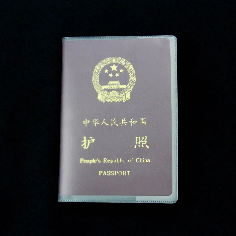 Customized Wholesale Clear Transparent Plastic PVC Cover Passport ID Card Protector Case