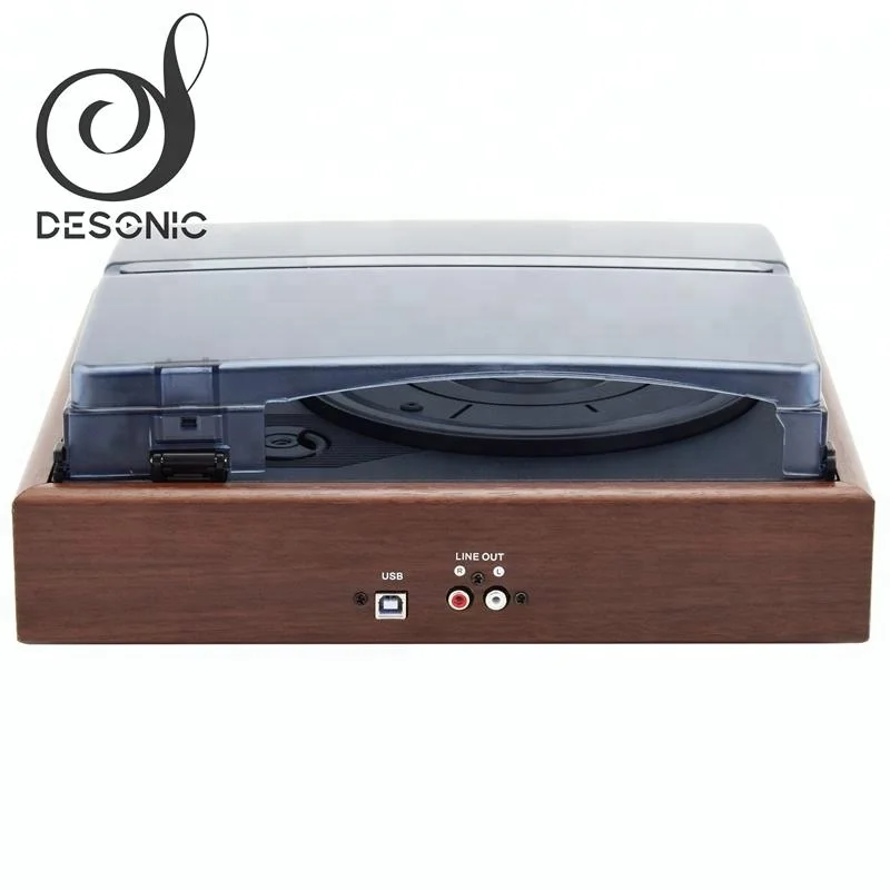 Automatic belt drive stereo turntable lp player audio gramophone