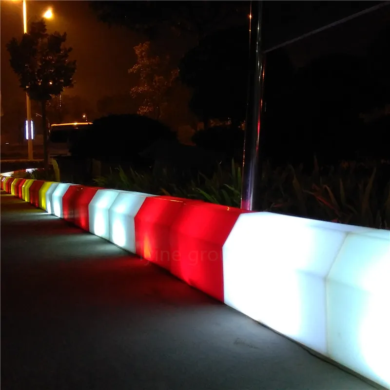 Wholesale sidewalks illuminated PE led curbstone types for Landscaping