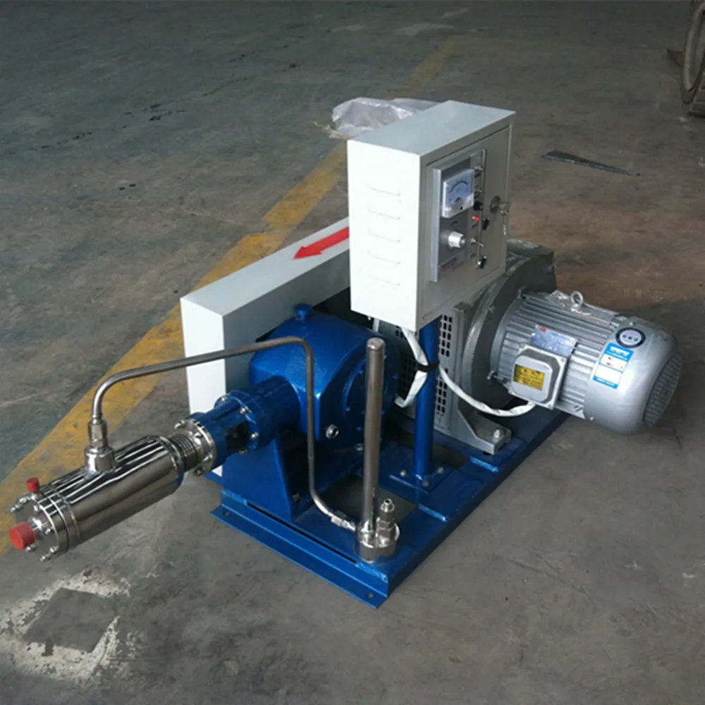 Cryogenic liquid piston pump for liquid argon oxygen nitrogen