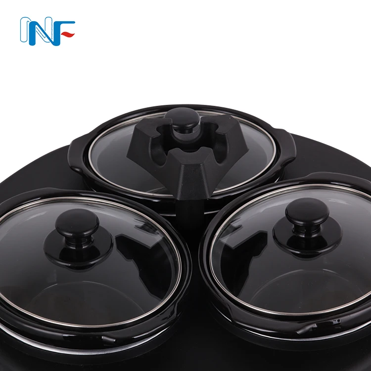 Заводская поставка 2.4qt Smart Pot Multi буфетный сервер для отелей керамическая Тройная