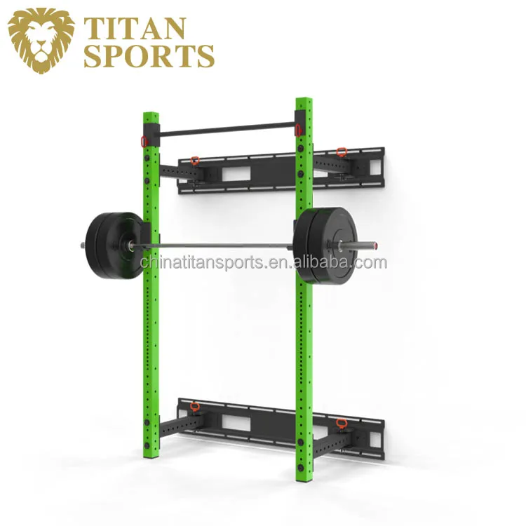 Durable Fold Back Wall Mount Rack For Home and Gym Use