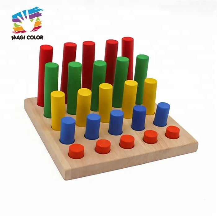 Wholesale 14 PCS teach aid combination wooden montessori materials for kids education W12F033