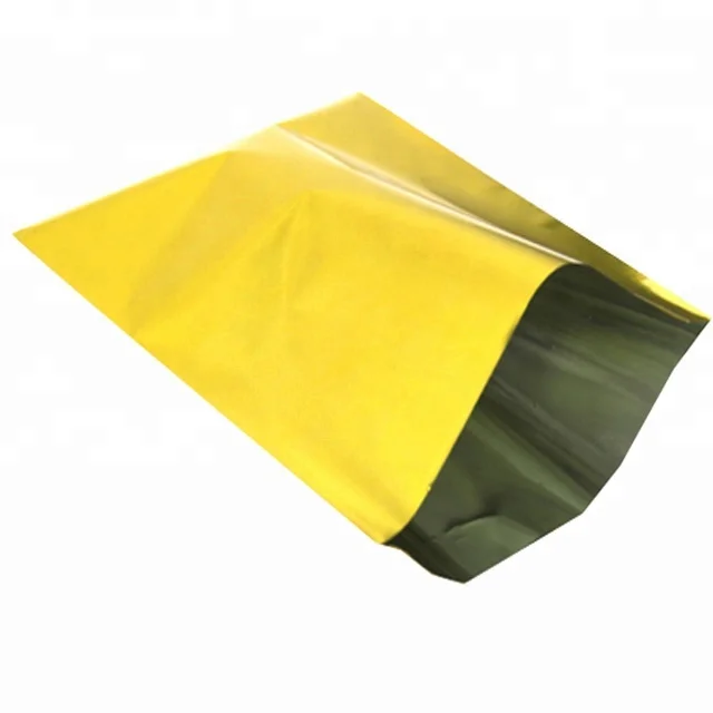 Hot Sale Factory Price Christmas Gold Printing Flat Shiny Plastic Aluminum Foil Gift Bag