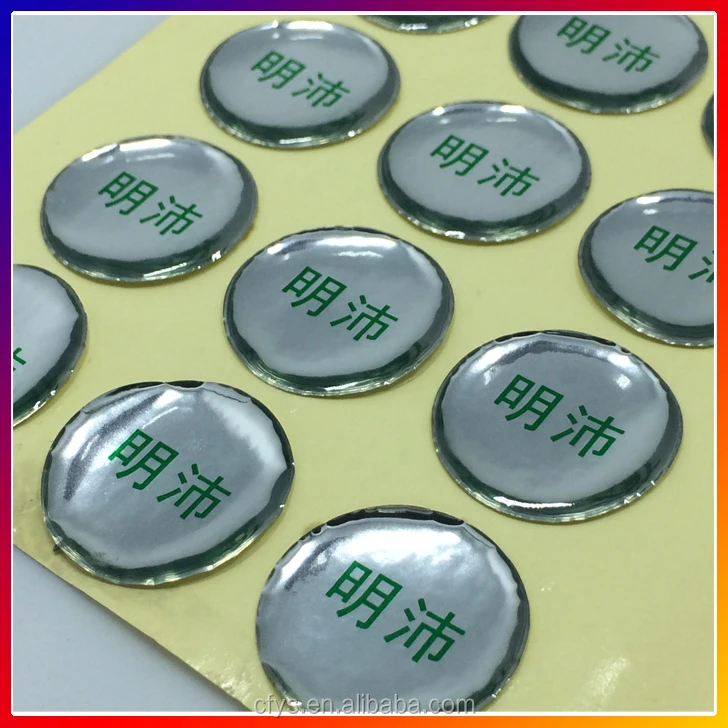 Custom Cute 3d Stickers Epoxy Resin Clear Dome Stickers Decoration Objects Made In China