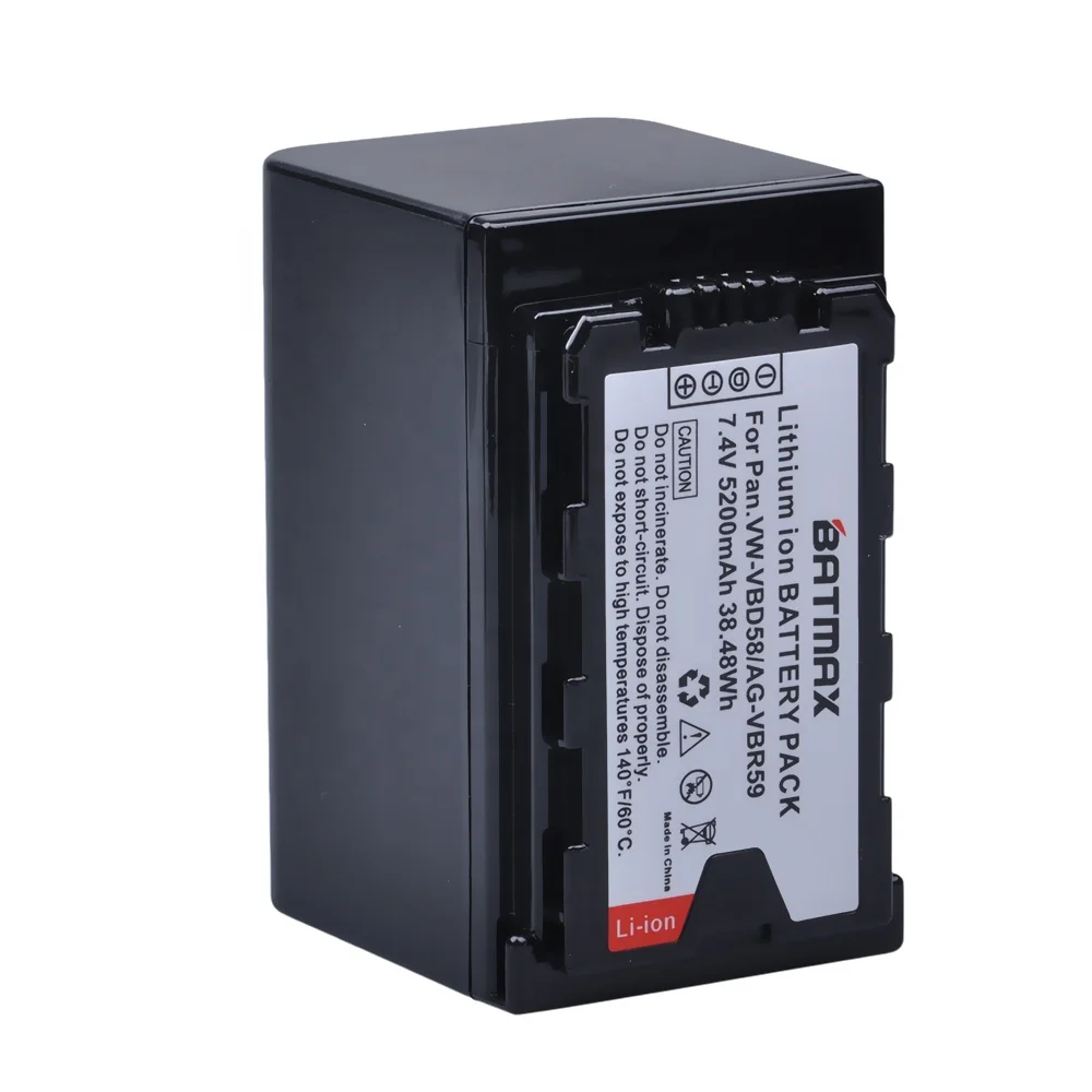 
5200mAH VW-VBD58 VBD29 VBD58 VBD78 AG-VBR59 Battery for Panasonic AJ-HPX260MC,HPX265MC,PX270,PX285MC,PX298,AG-FC100,HC-X1000 