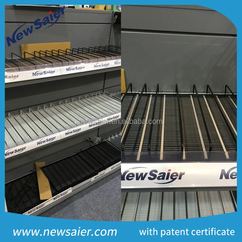 roller track conveyor with shelf stopper