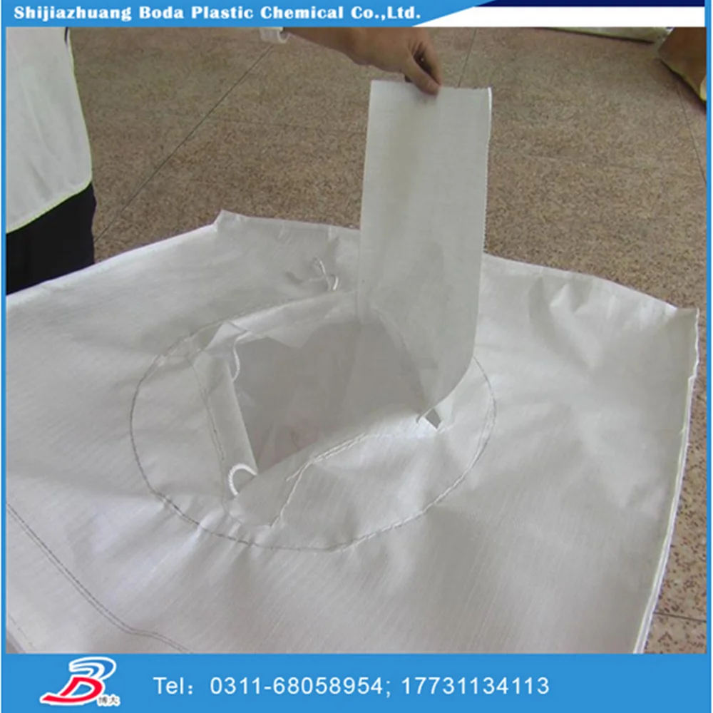 
1500kg top skirt anti-uv Agriculture use plastic super sacks with 100% virgin rawmaterial 