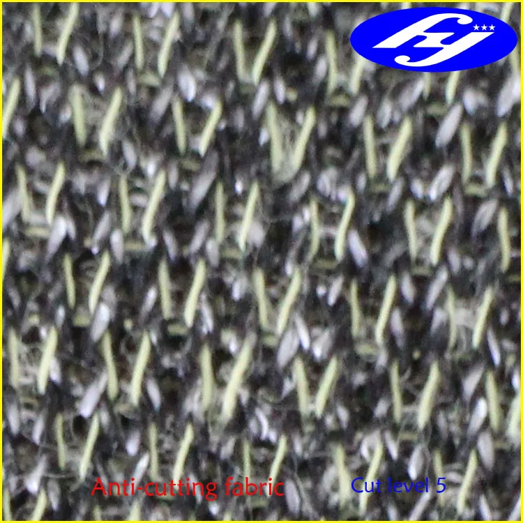 280g anti cutting aramid UHMWPE composite knitted cloth