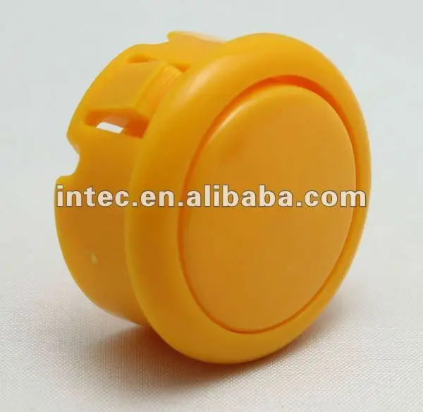 30mm red plastic push button switch Momentary arcade game machine push button