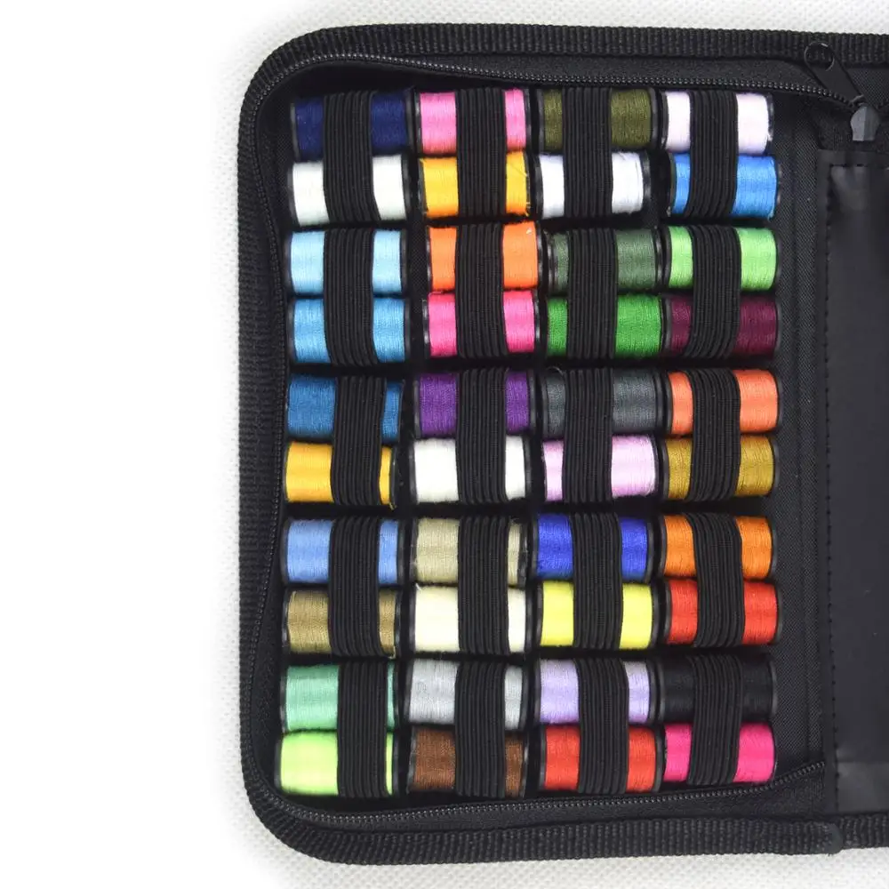 128pcs Accessories Black Sewing Kit With 40pcs Thread Coils