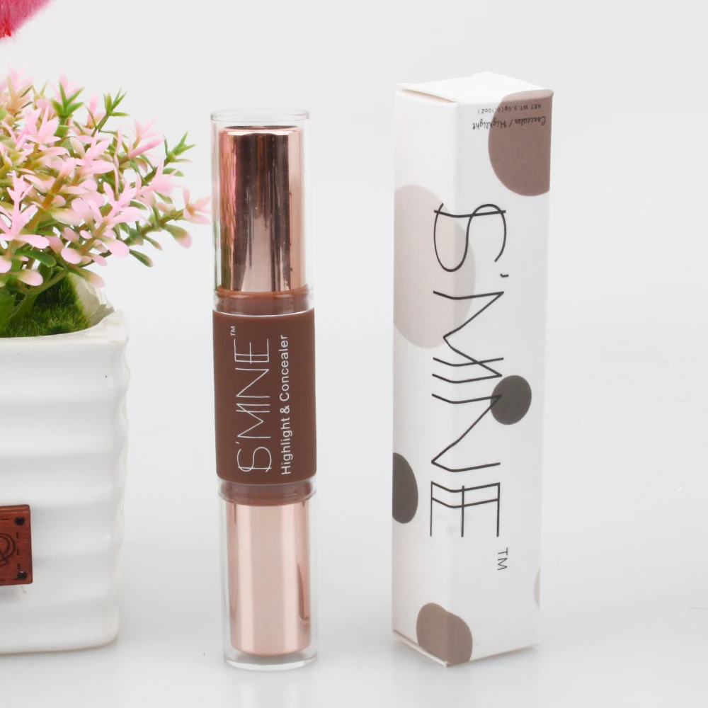 Double-Head Make up Concealer Contouring Face Highlighters Sticks Highlighter Three-Dimensional Face Brightening Pen