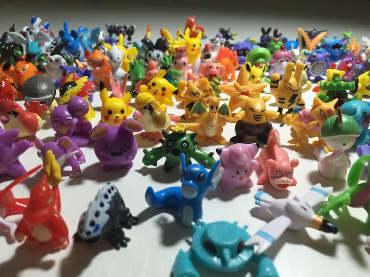 
144 Pcs 2-3cm Cartoon Pokemon Pocket Monster Figure Pokemon PVC figure Toys For Kids 