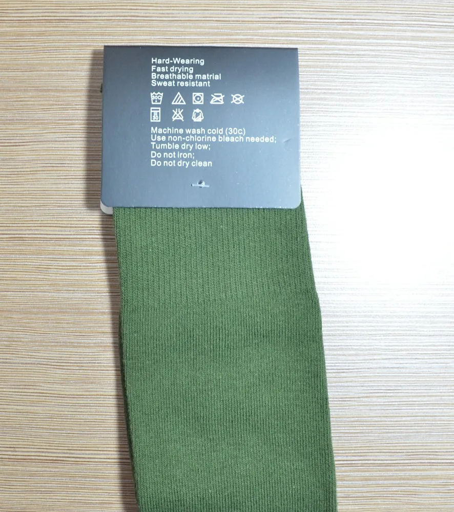 Лидер продаж, 80% хлопок, 20% спандекс, Махровые Мягкие оливковые носки