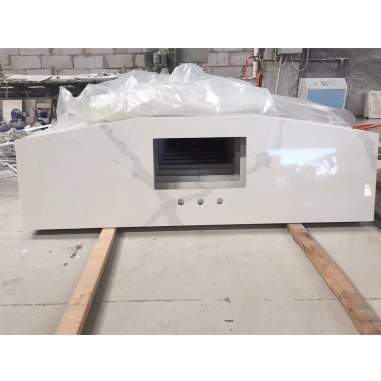 Commercial Calacatta Gold Countertops Vanity Bathroom Vanity Tops Table Tops With Quartz Countertop Philippines