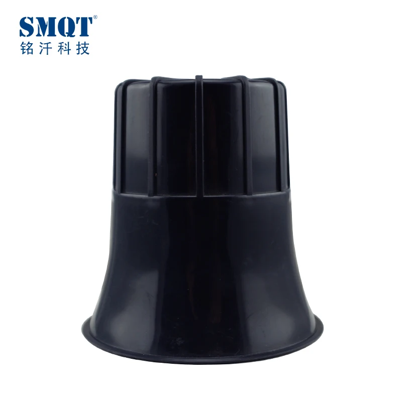 Black wired electric alarm siren from shenzhen alarm siren manufacturer