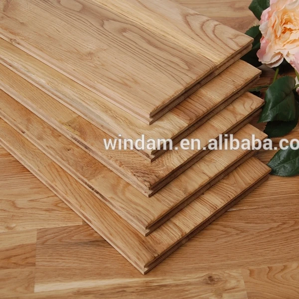 
Natural Tongue and Groove UV coating Finger Jointed Oak Wood Flooring 