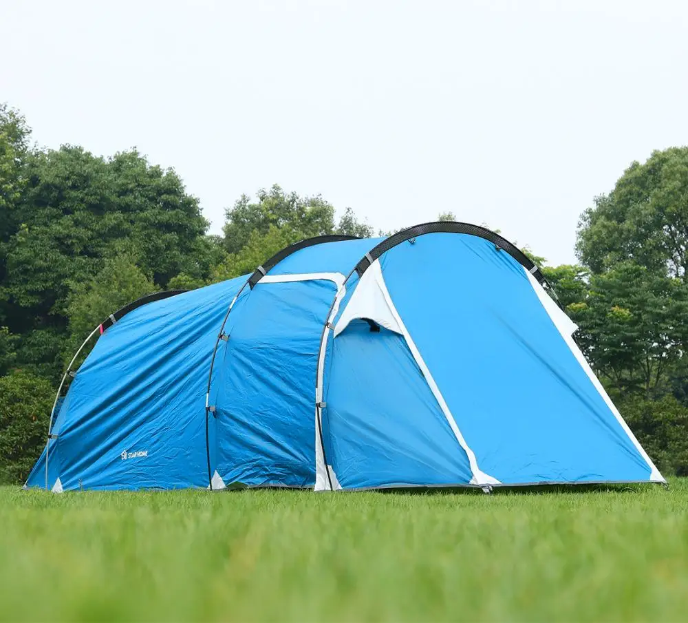 Glamping Large Outdoor Camping 3-4 People Sunshade Tent Waterproof Tourist Hiking Fishing Tent