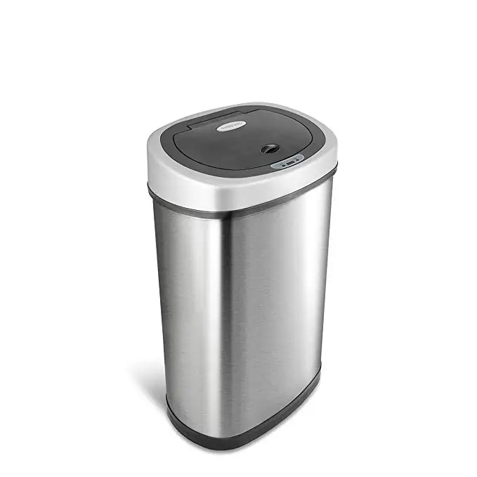 50L stainless steel sensor household garbage bin wholesale trash can with sensor high-tech classic electronic bin