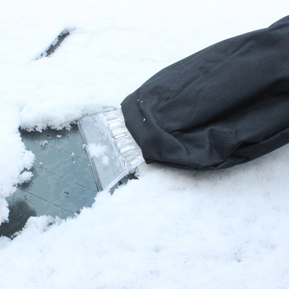 Best car window black ice scraper glove car snow cleaning mitt tools kit