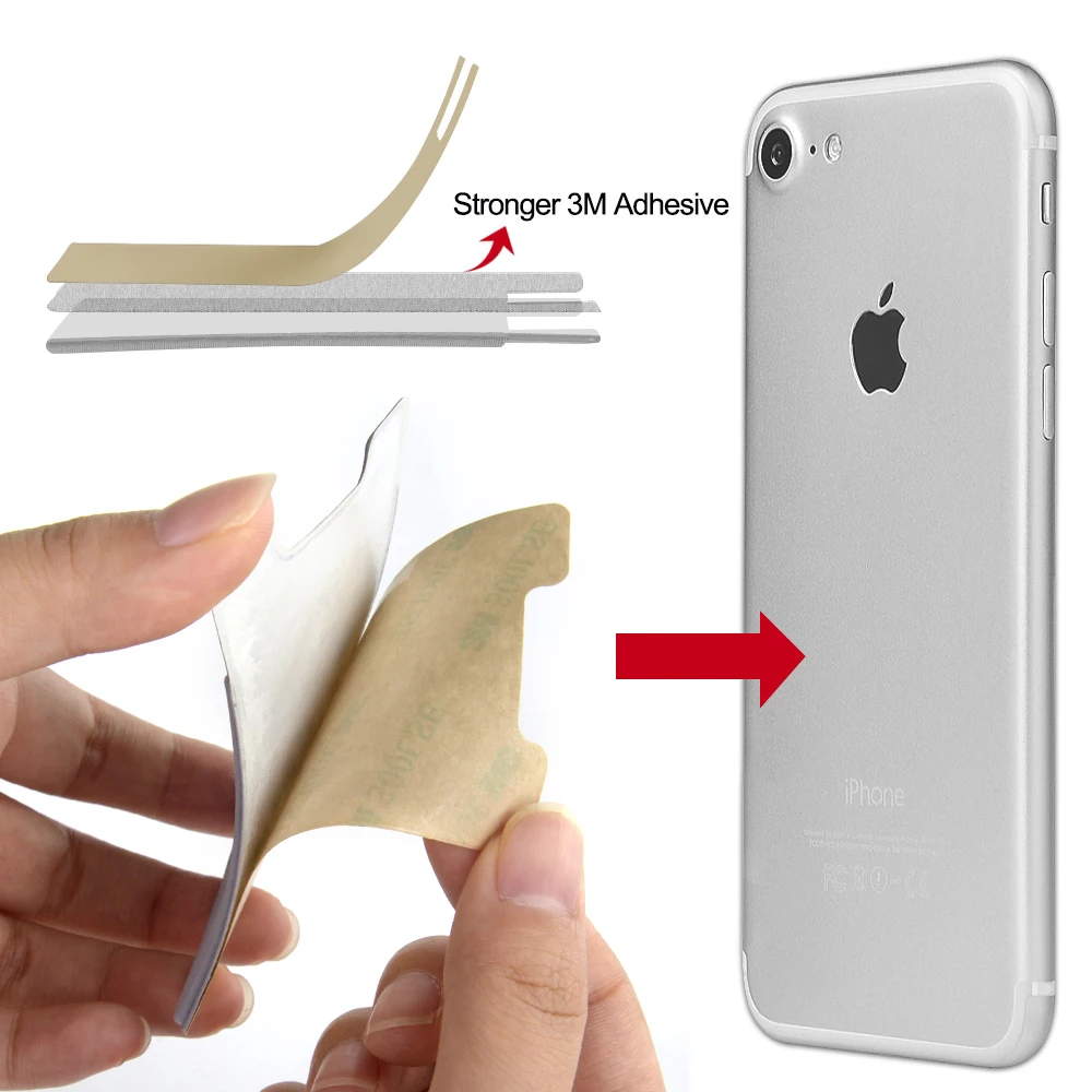 Removable and washable 3M adhesive PU Fabric id /credit card holder for Phone