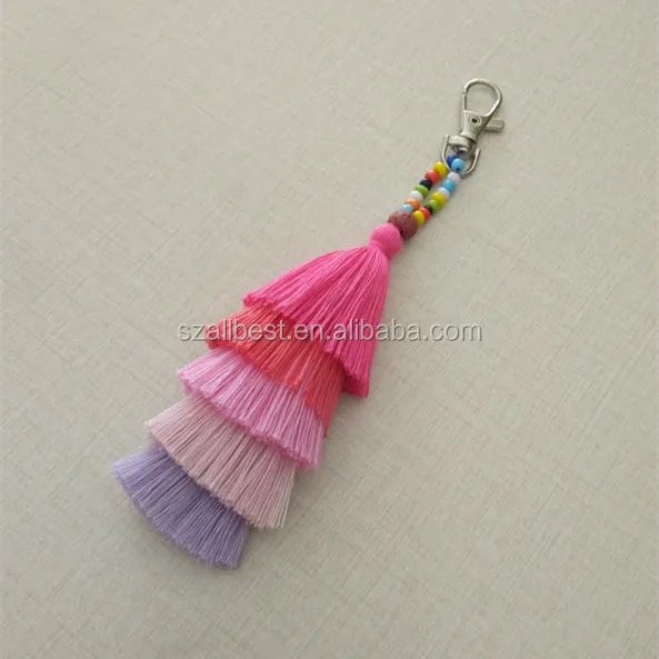 
colorful cotton tassel for garments/tassel for decoration 