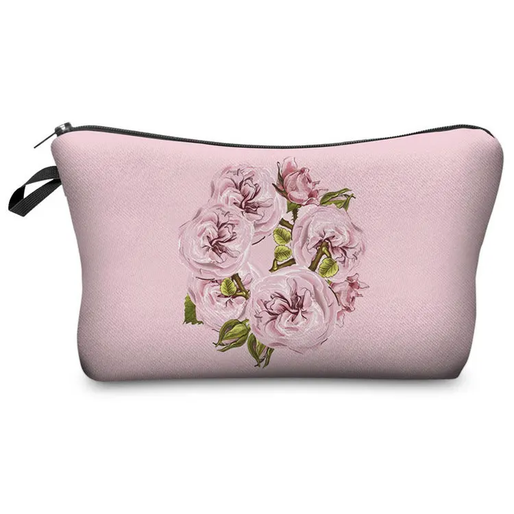 LYMECH 3D print set cosmetic rose gold bag portable toiletry make up makeup pouch box case pack wholesale