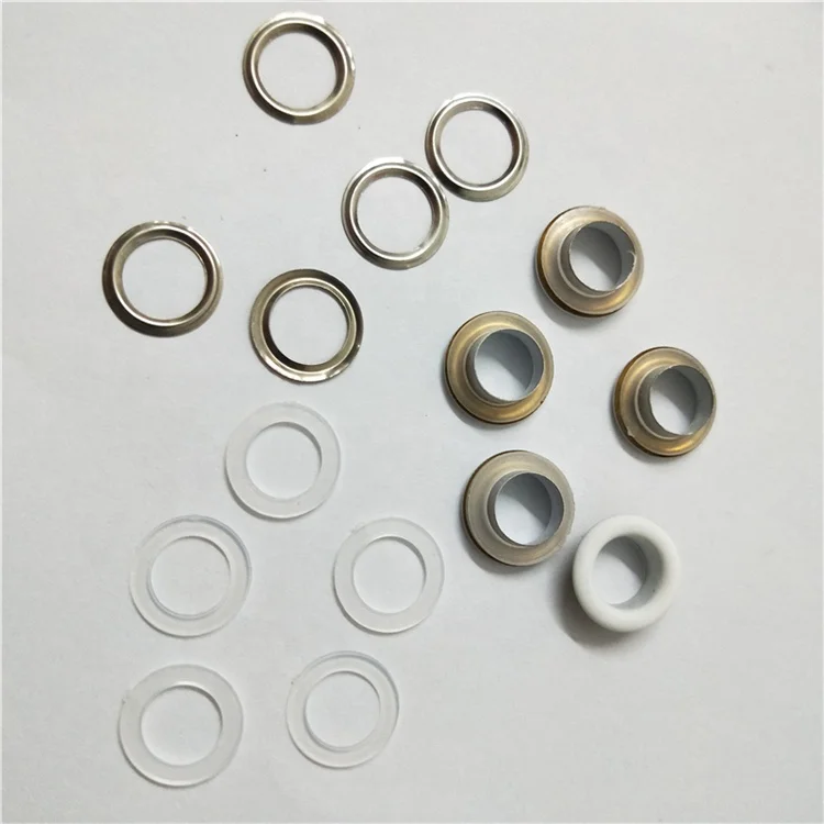 Plastic gasket nylon round oval ellipse washer for metal eyelet button snap fastener rivet nail