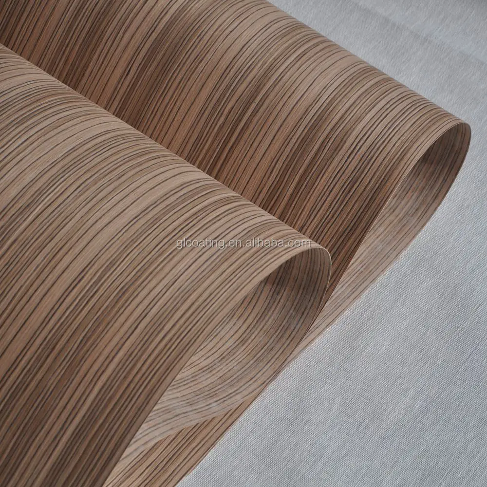 
Panel Face Zebrano Wood Veneer for Elroy Credenza Cabinet 