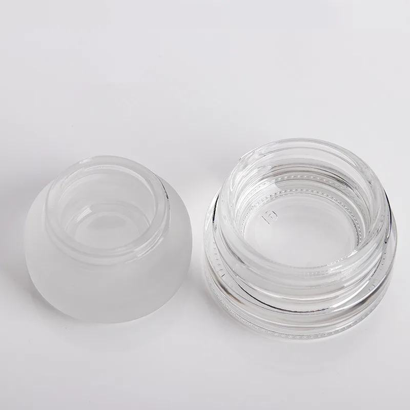 Glass Jars for cosmetics travel balms oils powders creams ointments grease small safe pots lids lot