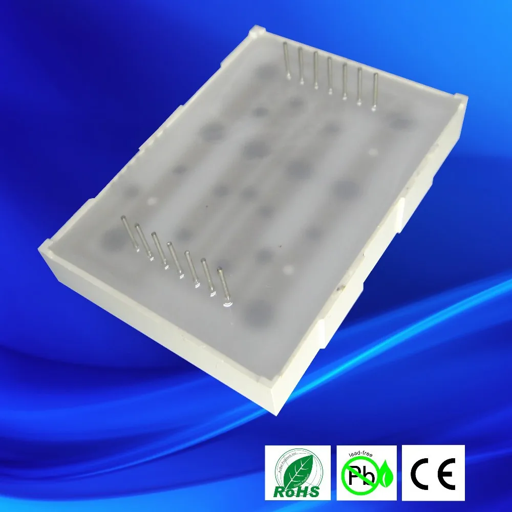 Round dot bright led 5x7 array led 5 x 7 dot matrix display led 3 mm