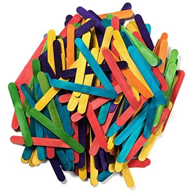 Factory Wooden Ice Cream Stick Colored Ice Cream Stick Ice Cream Stick Arts And Crafts For Kids Diy