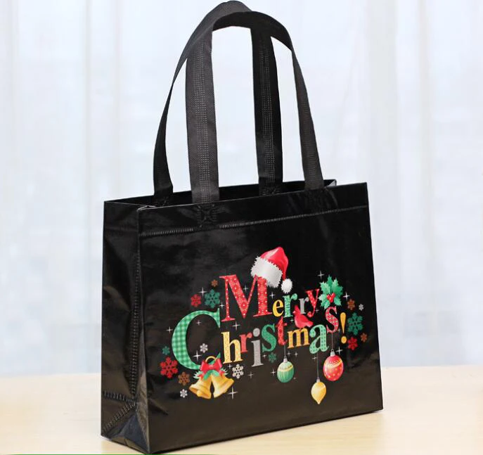 Wholesalewholesale дешевые логотип Печатной Рождественский Фестиваль ультразвуковой нетканые сумка ба