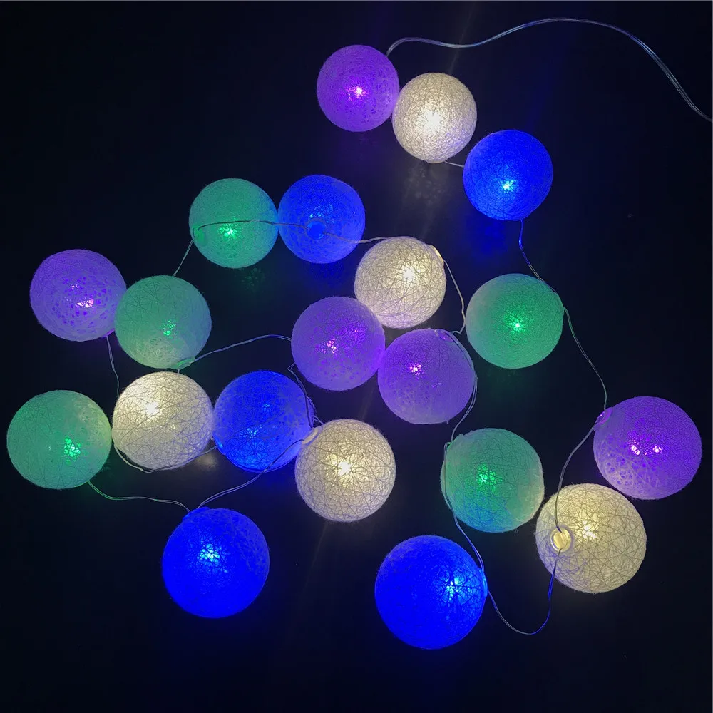 
Waterproof battery operated starry twinkly wireless fairy small bulb string christmas light balls 