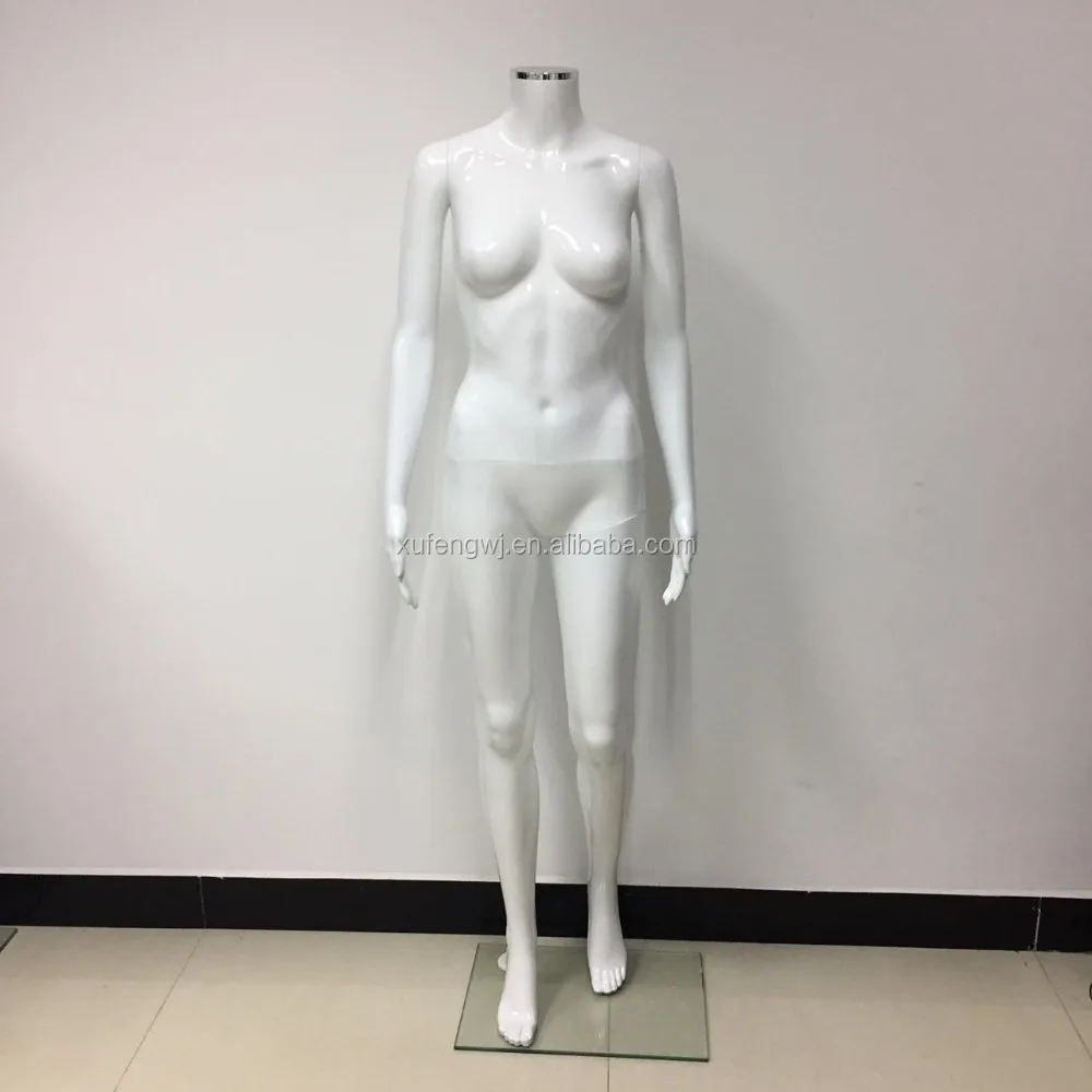 Headless Glossy White Dummy Spray Paint Woman Model High Quality For Wedding Dress Display Mannequin Accept Color Custom