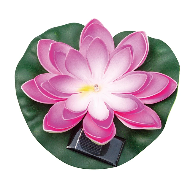 
Beautiful Floating Swimming Solar Lotus Flower Lamp Lighting for Water Pool 