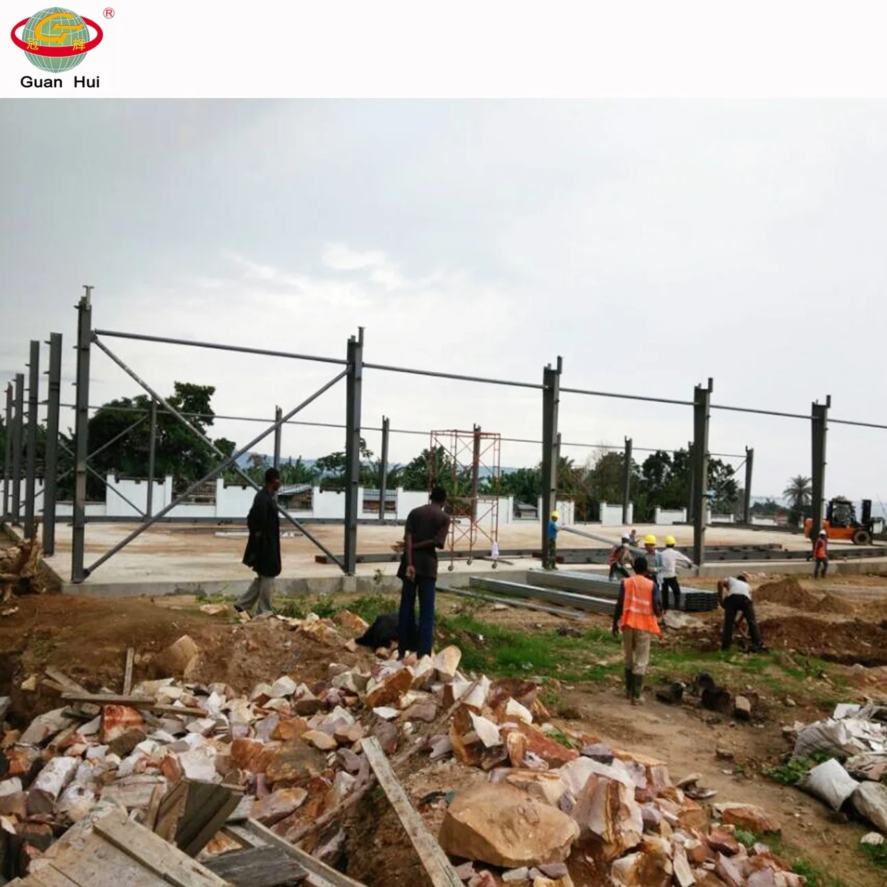 Steel frame self storage hangar shed buidling