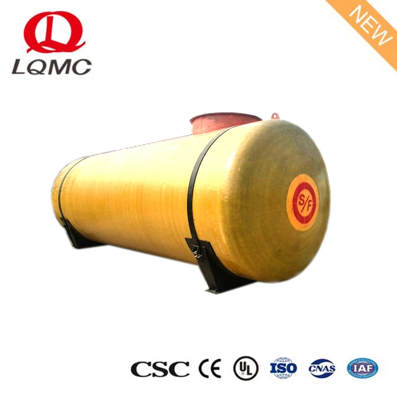 Two chambers 60000 liter 12000 gallon double walled fuel oil tank