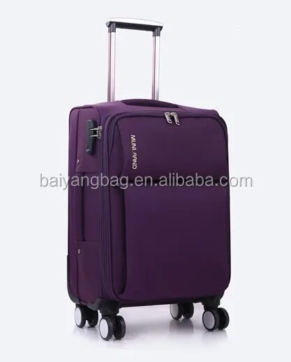 360 rolling trolley luggage fabric suitcase soft travel luggage bag