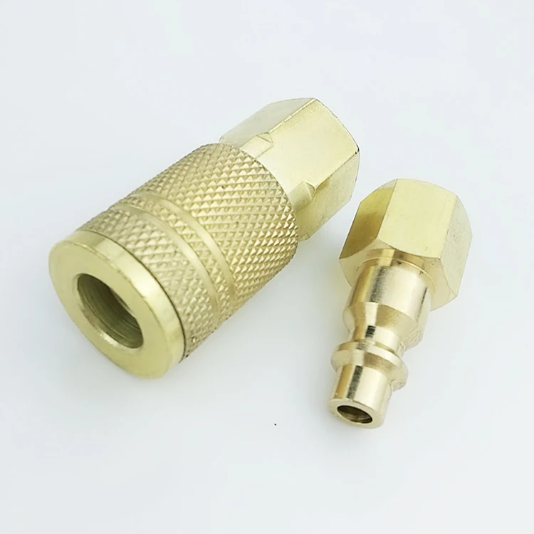 USA NM02-SF-02 New Milton style carbon steel brass female pneumatic quick connect coupler coupling
