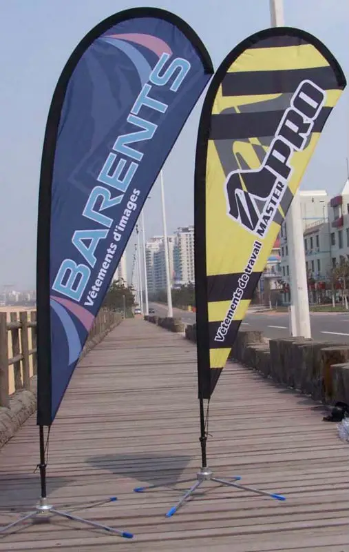 
Street Marketing Flying Drop Down Banners Stand 